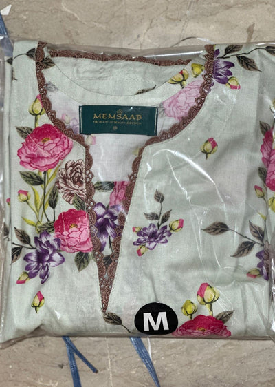 BUT-136- Readymade linen Printed suit 2025 - Memsaab Online