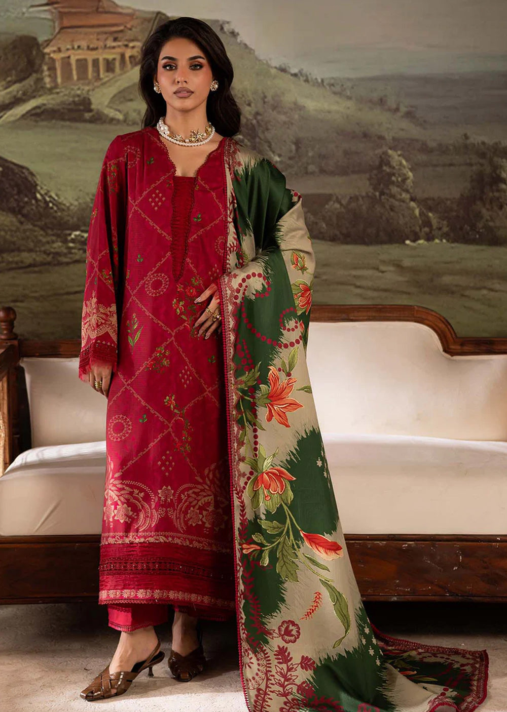 SP-175 Nureh Signature Prints Linen - Memsaab Online