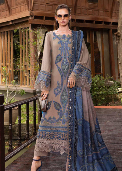 MPT-2806-A Unstitched - Maria B MPRINTS Collection 2025 - Memsaab Online