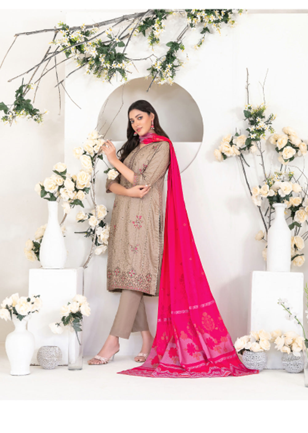 TWD-4556 -Readymade Yumna Collection By Tawakkal Suit 2025 - Memsaab Online