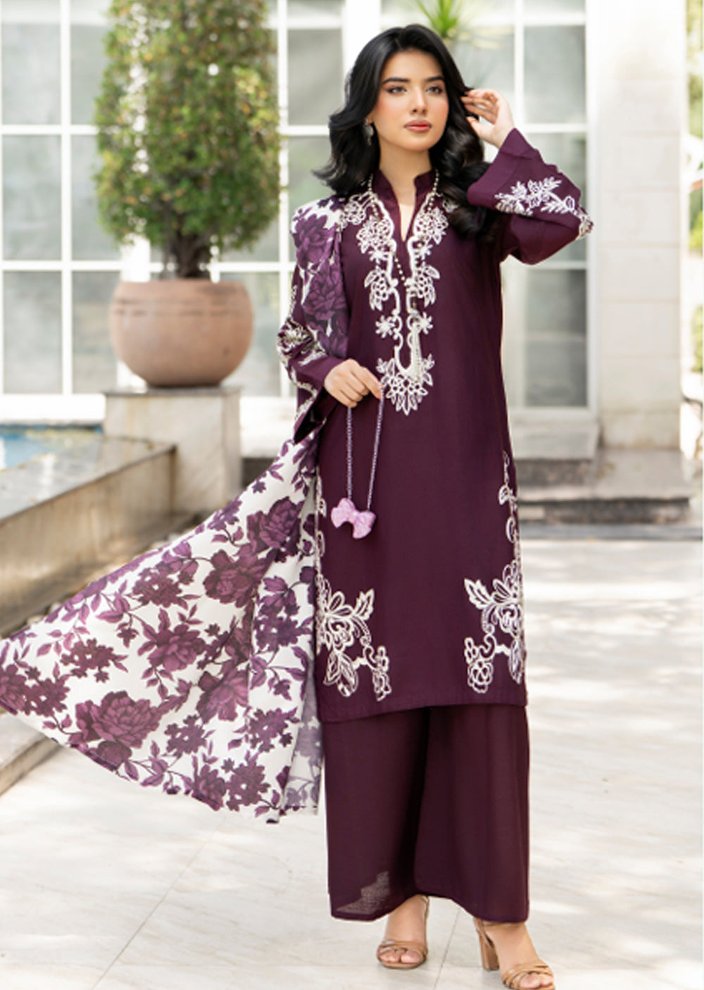 Ran-01-Readymade- Rania.H LINEN Collection 2025 - Memsaab Online