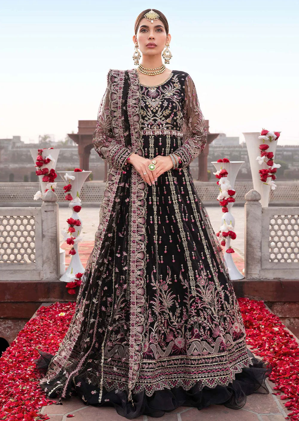 Ruhaniyaat - Meeral Readymade Organza Suit - Memsaab Online