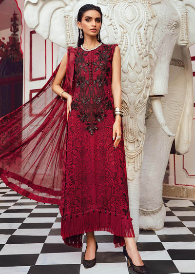 MPT-2802-A Unstitched - Maria B MPRINTS Collection 2025 - Memsaab Online