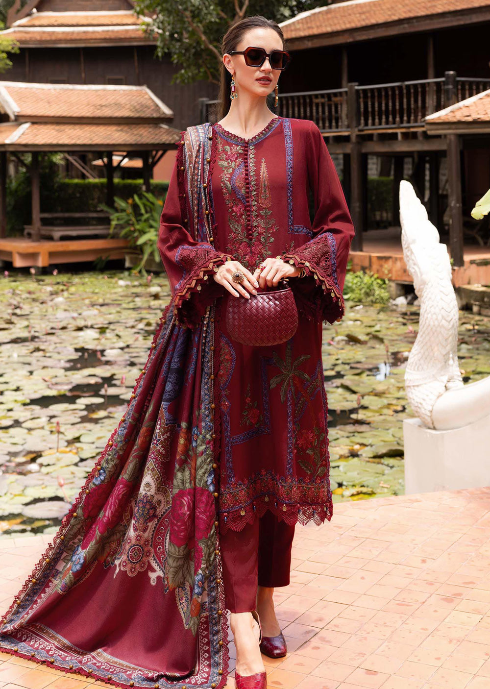 MPT-2807-A Unstitched - Maria B MPRINTS Collection 2025 - Memsaab Online