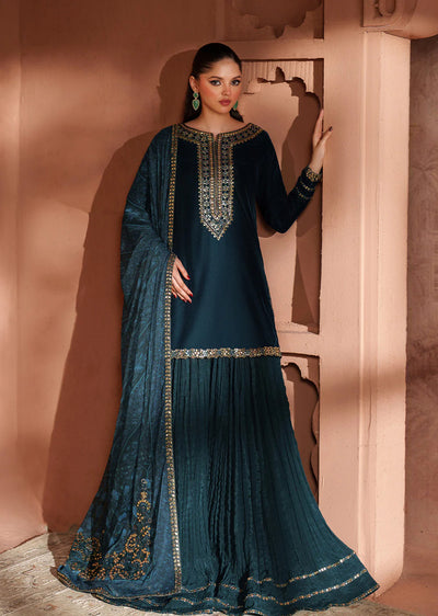 IV-64 Readymade Iznik Embroidered Velvet Edition 2025 - Memsaab Online