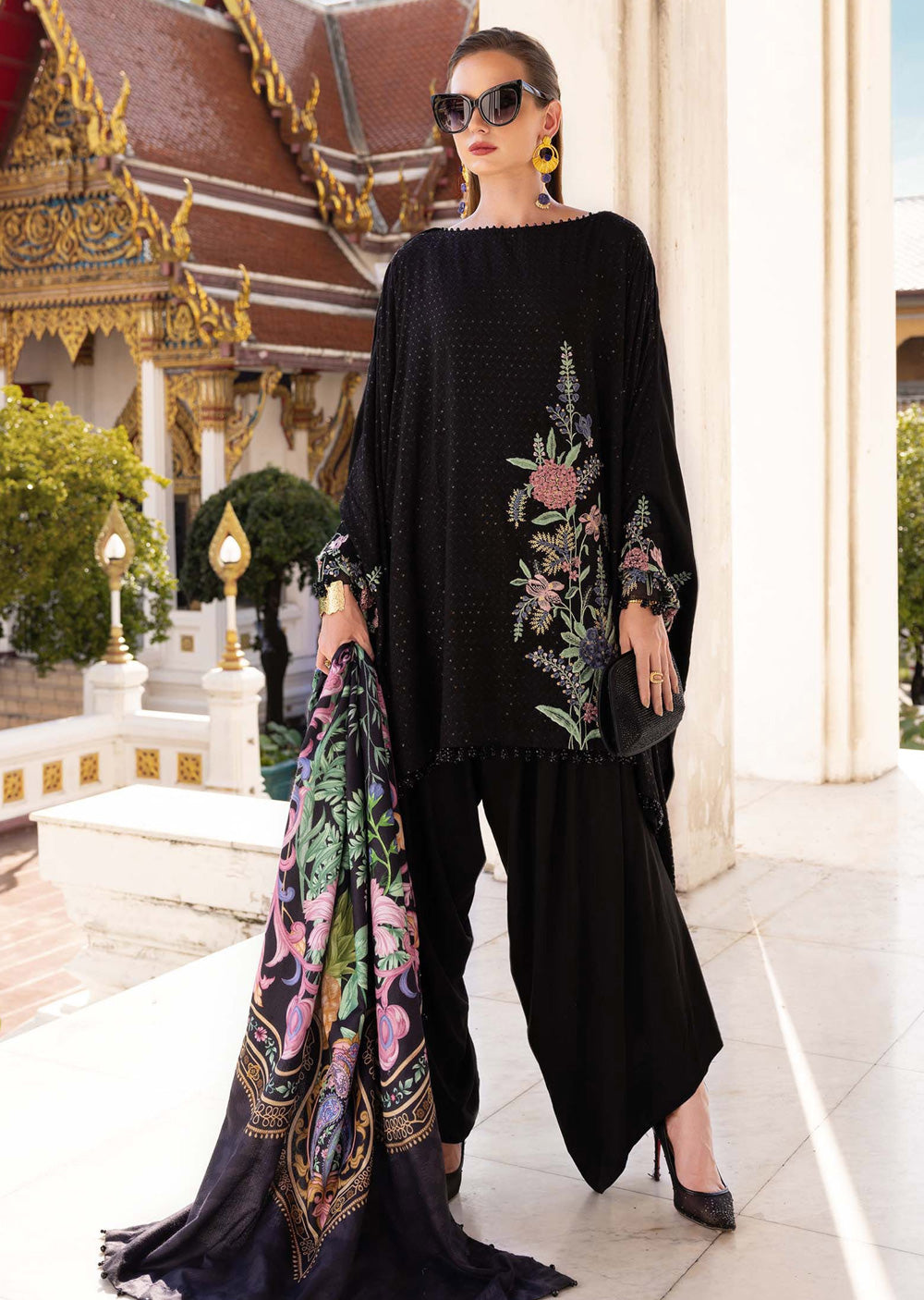 MPT-2802-B Unstitched - Maria B MPRINTS Collection 2025 - Memsaab Online