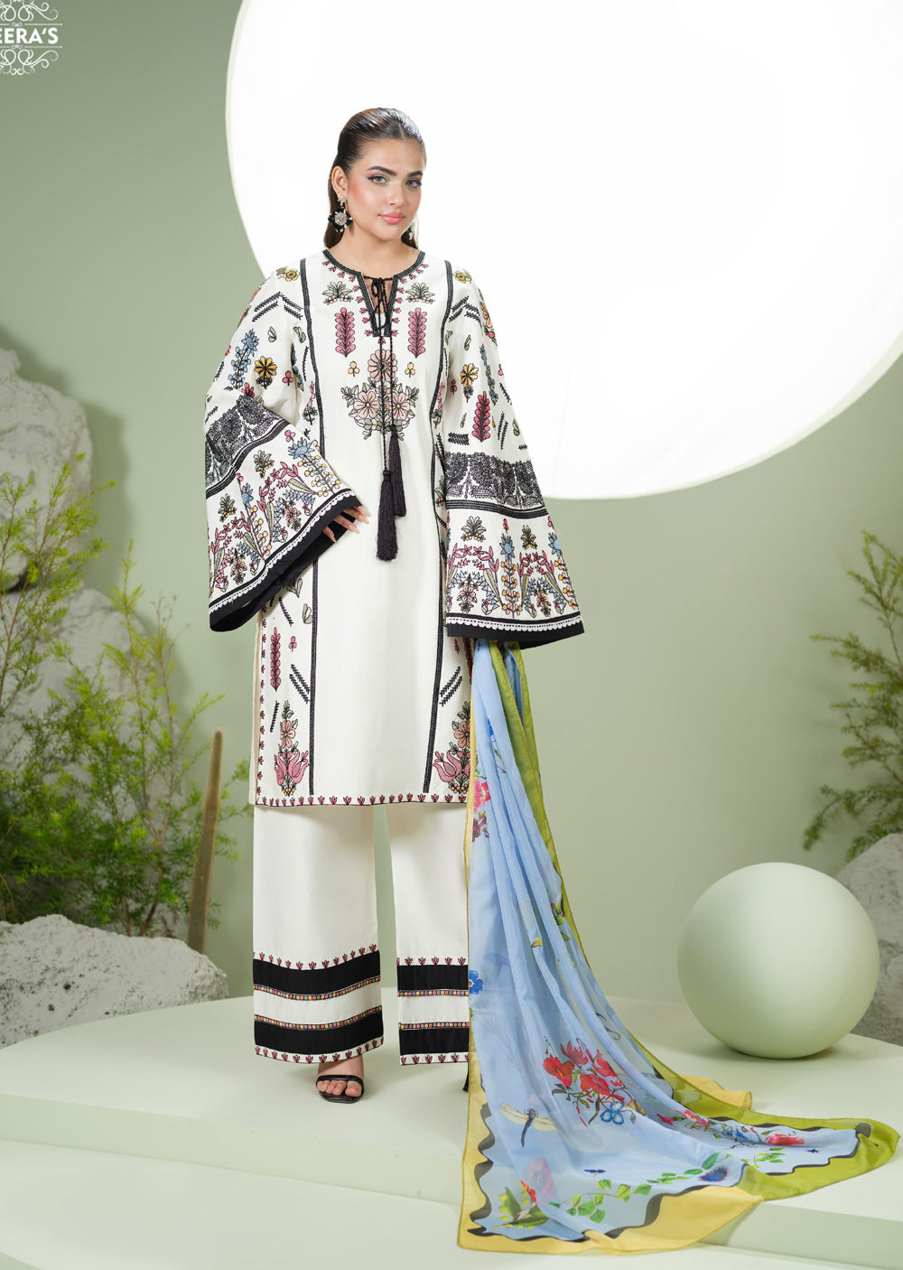 HSS-1157 - Readymade Heeras Suit - Memsaab Online