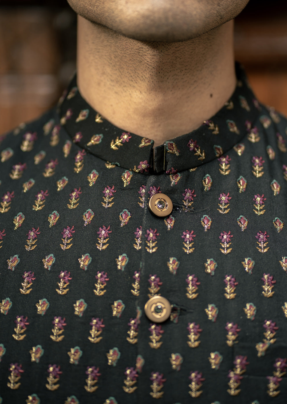 W-3010 - Readymade Maysori Fabric Full Embroidery Waistcoat - Memsaab Online