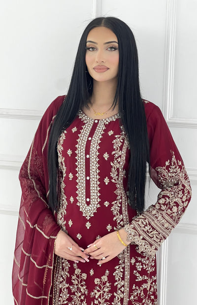 Shaz1903 - Readymade Chiffon Suit - Memsaab Online