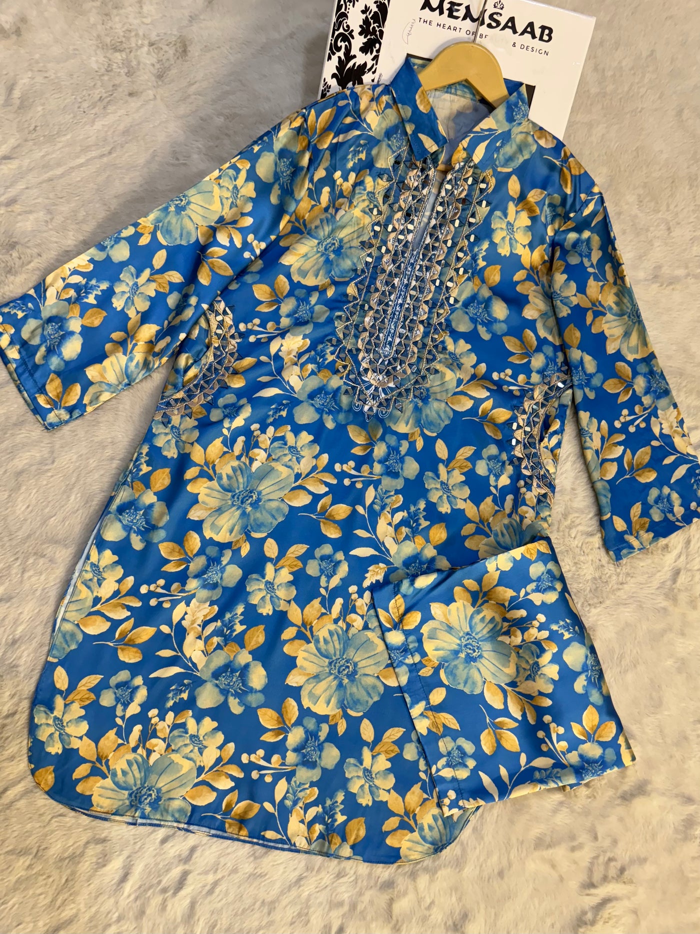 SMR3204- Readymade Silk 2 Piece Suit - Memsaab Online