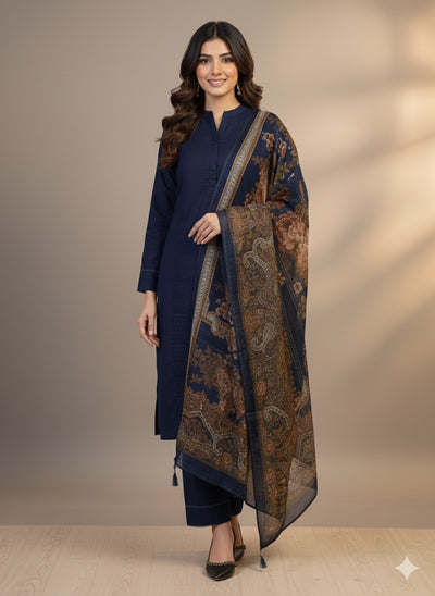 MSBMT-38 -Gulnoor- Readymade Outfit - 3 Piece Suit 2025 - Memsaab Online