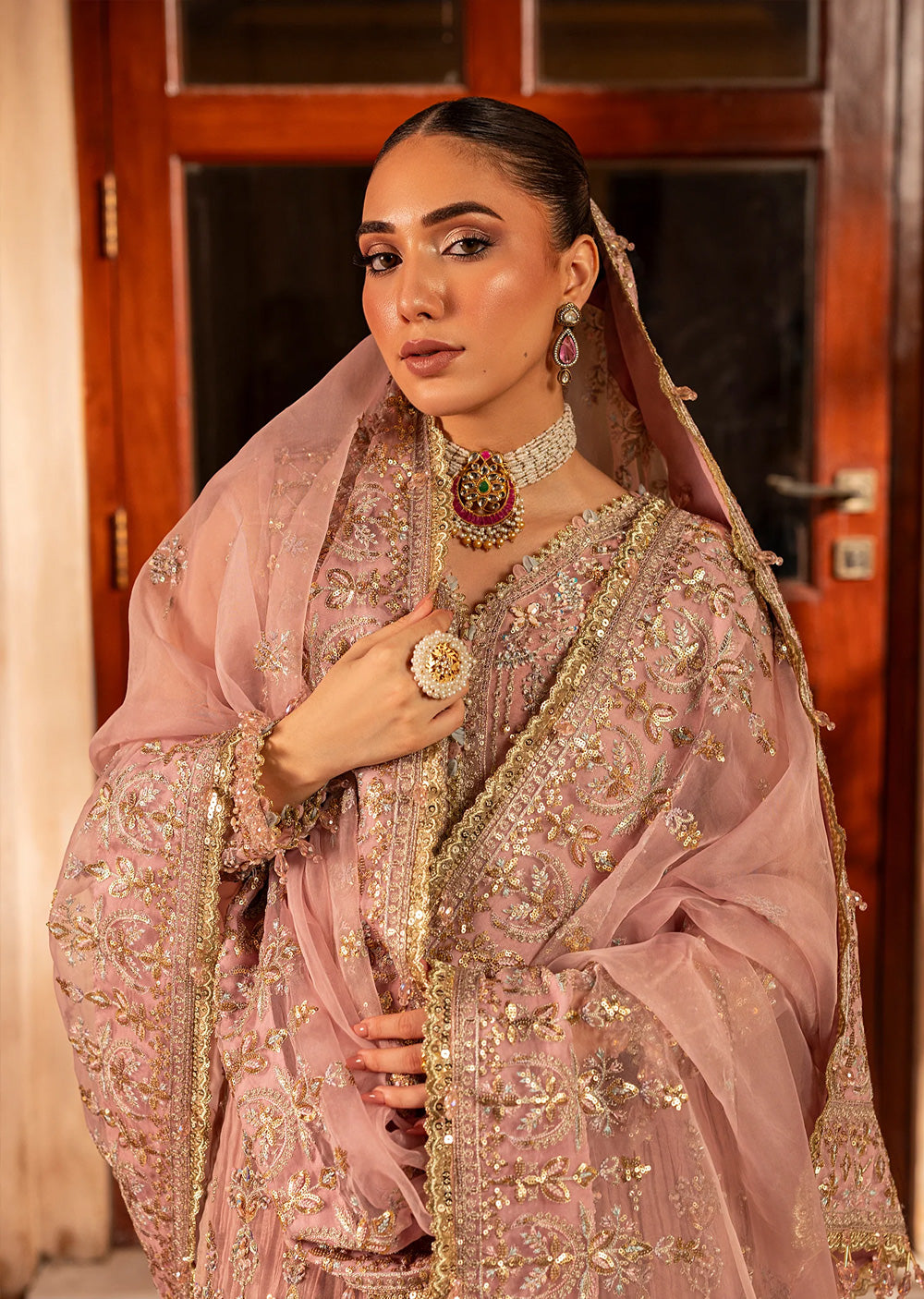 AYN-07 MAUVE MIST DRESS Readymade Collection by AYLIN 2025 - Memsaab Online