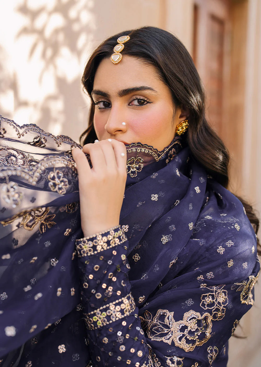 IZKN-01 - Readymade - Bandhani Chiffon Collection by Iznik 2025 - Memsaab Online