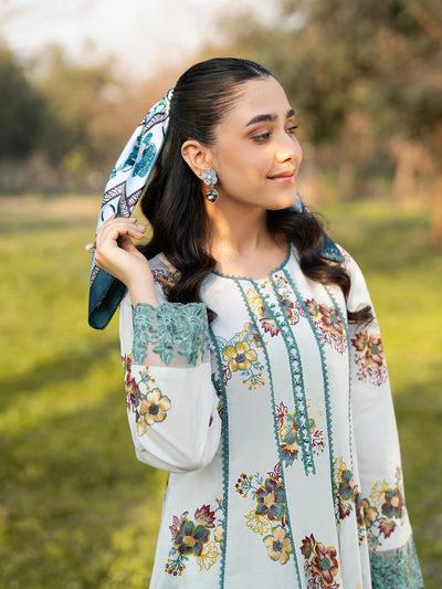 Petal Whisper Garnet - Readymade 3 Piece COTAN Suit - Memsaab Online