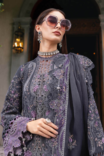 WL-1305- Maria b Embroidered Velvet Suit 2025 - Memsaab Online