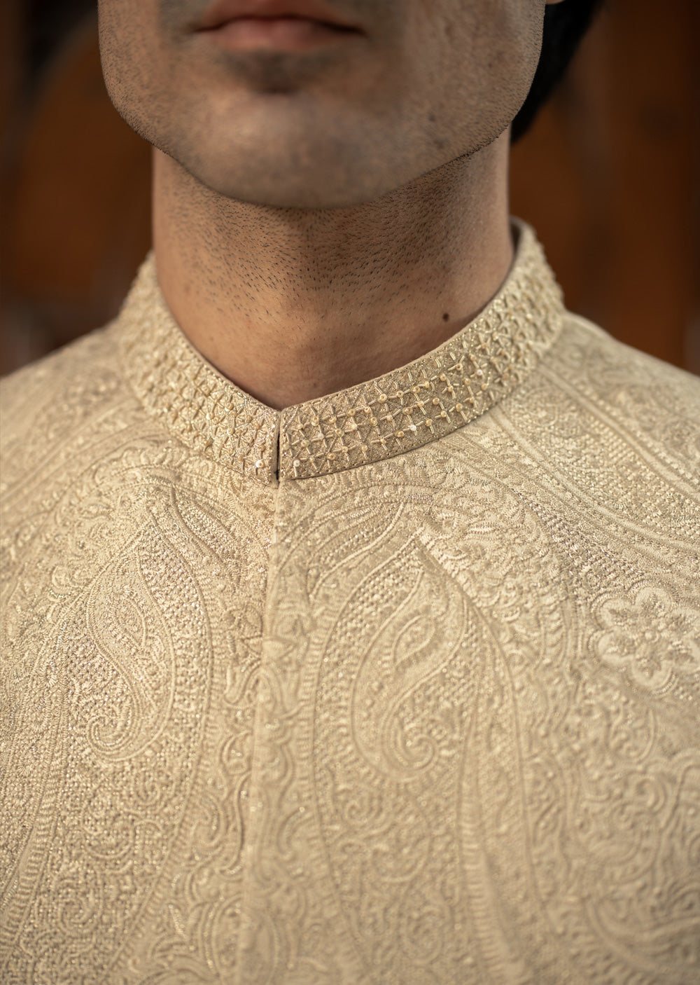 W-2985 - Readymade Maysori Fabric Full Embroidery Waistcoat - Memsaab Online