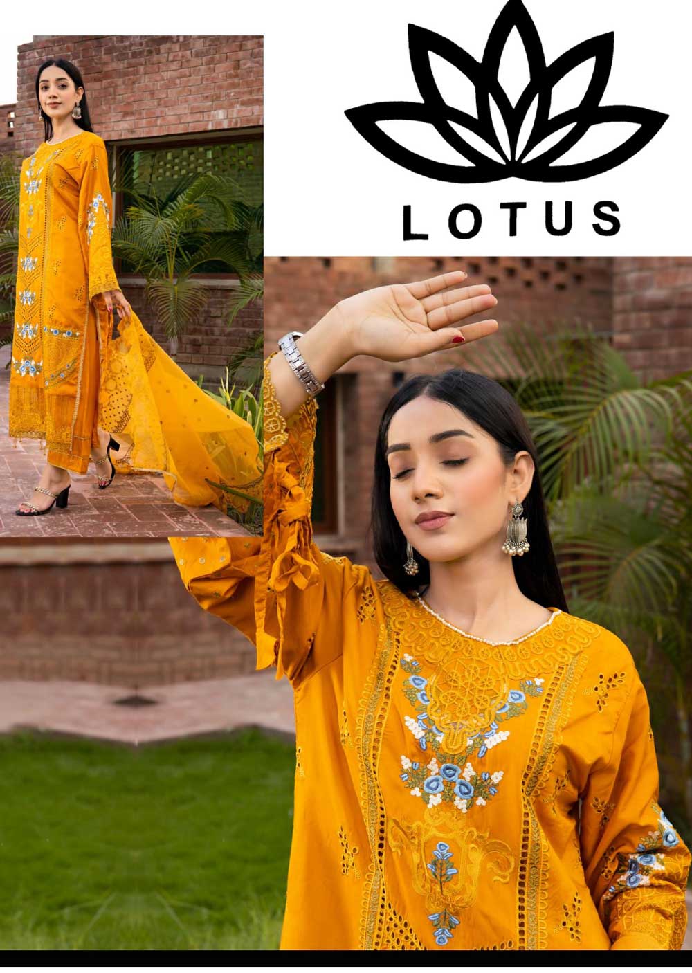 LTS-01 - Unstitched - Lotus Collection 2023 - Memsaab Online