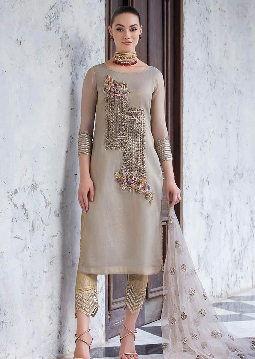 P-272- Readymade - Khuda Ameer Ouftit - Memsaab Online