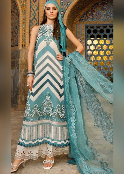 DLJ01-B Readymade Maria b Inspired Lawn - Memsaab Online