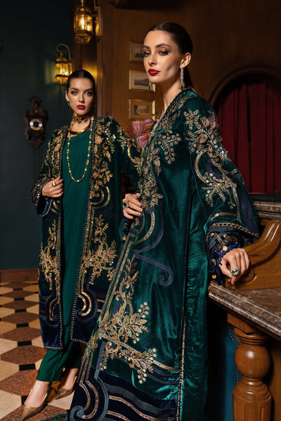 WL-1302- Maria b Embroidered Palachi Suit 2025 - Memsaab Online