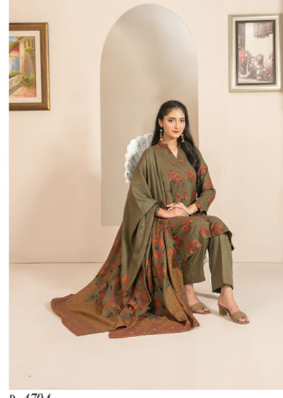 TWD-4704 - Lehr Tawakkal UNStitched Suit - Memsaab Online