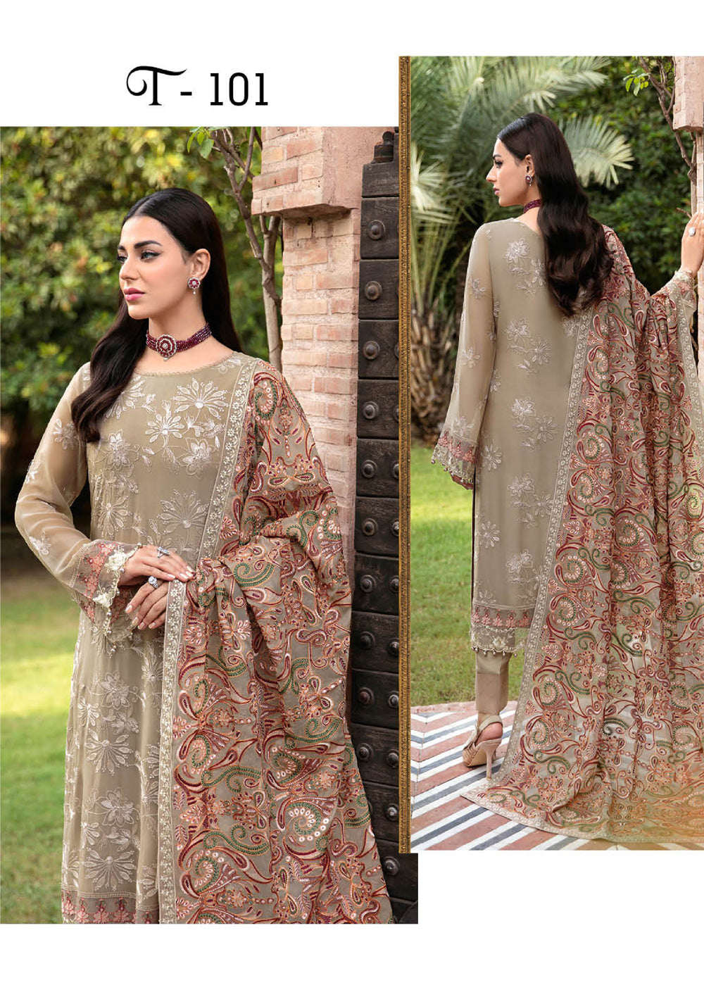 T-101-R - Readymade - Ramsha Dastan Collection Vol 1 2024 - Memsaab Online