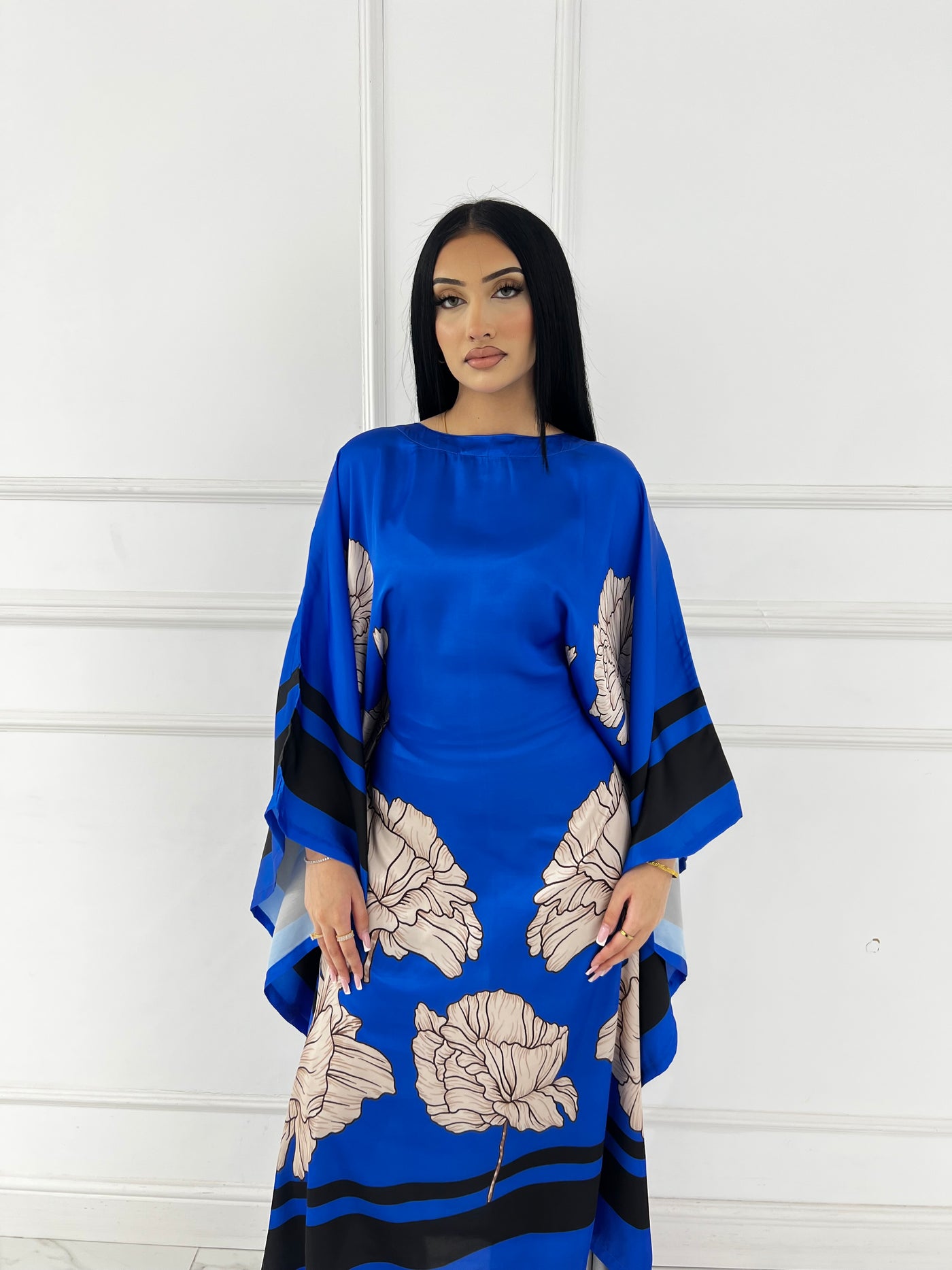 RBY-124-Readymade - Silk Kaftan 2025 - Memsaab Online