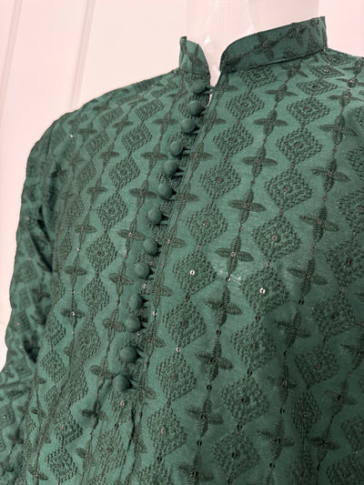 HKF104 Mens Embroidered Kurta Trouser - Memsaab Online