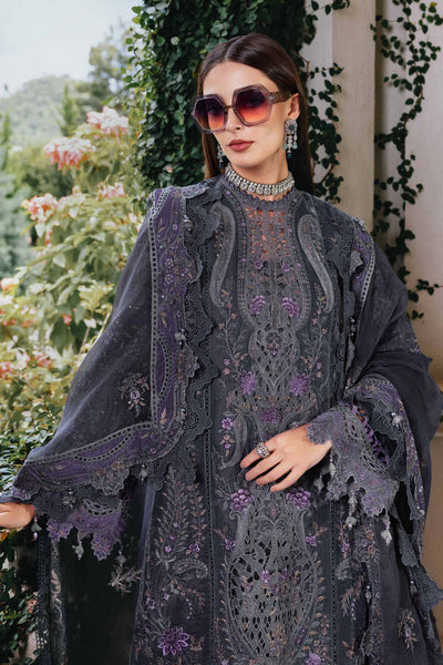 WL-1305- Maria b Embroidered Velvet Suit 2025 - Memsaab Online