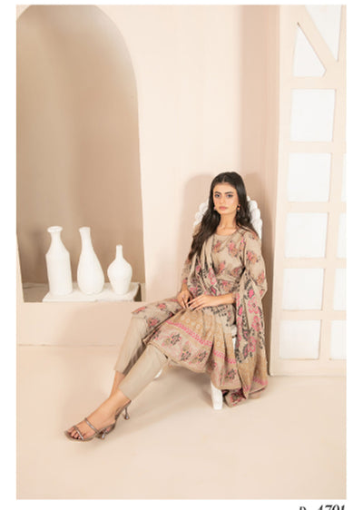TWD-4701 - Lehr Tawakkal UNStitched Suit - Memsaab Online