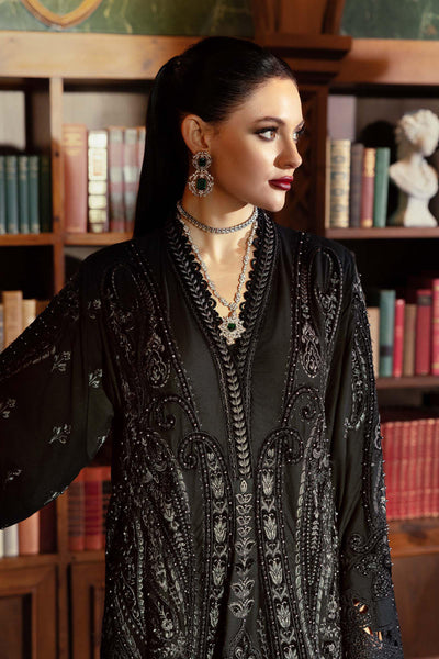 WL-1307- Maria b Embroidered Linen Suit 2025 - Memsaab Online