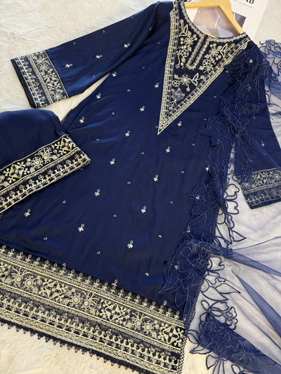 ATR-1167- Readymade Sehrish B Lux Cotton - Memsaab Online