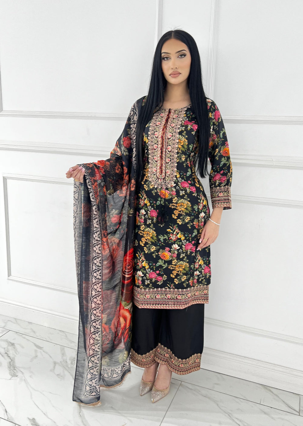 BPH-203 - Readymade Black Viscose Suit - Memsaab Online