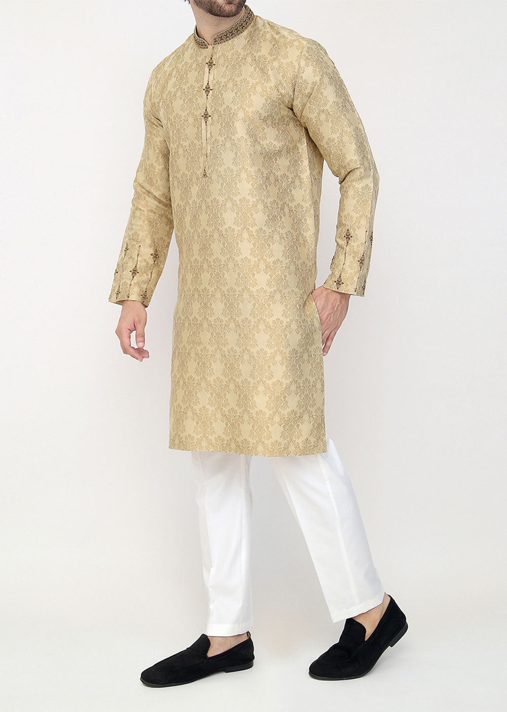 KRT-01 - Readymade - Mens Kurta Trouser Set - Memsaab Online