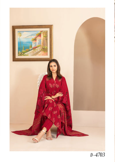 TWD-4703 - Lehr Tawakkal UNStitched Suit - Memsaab Online