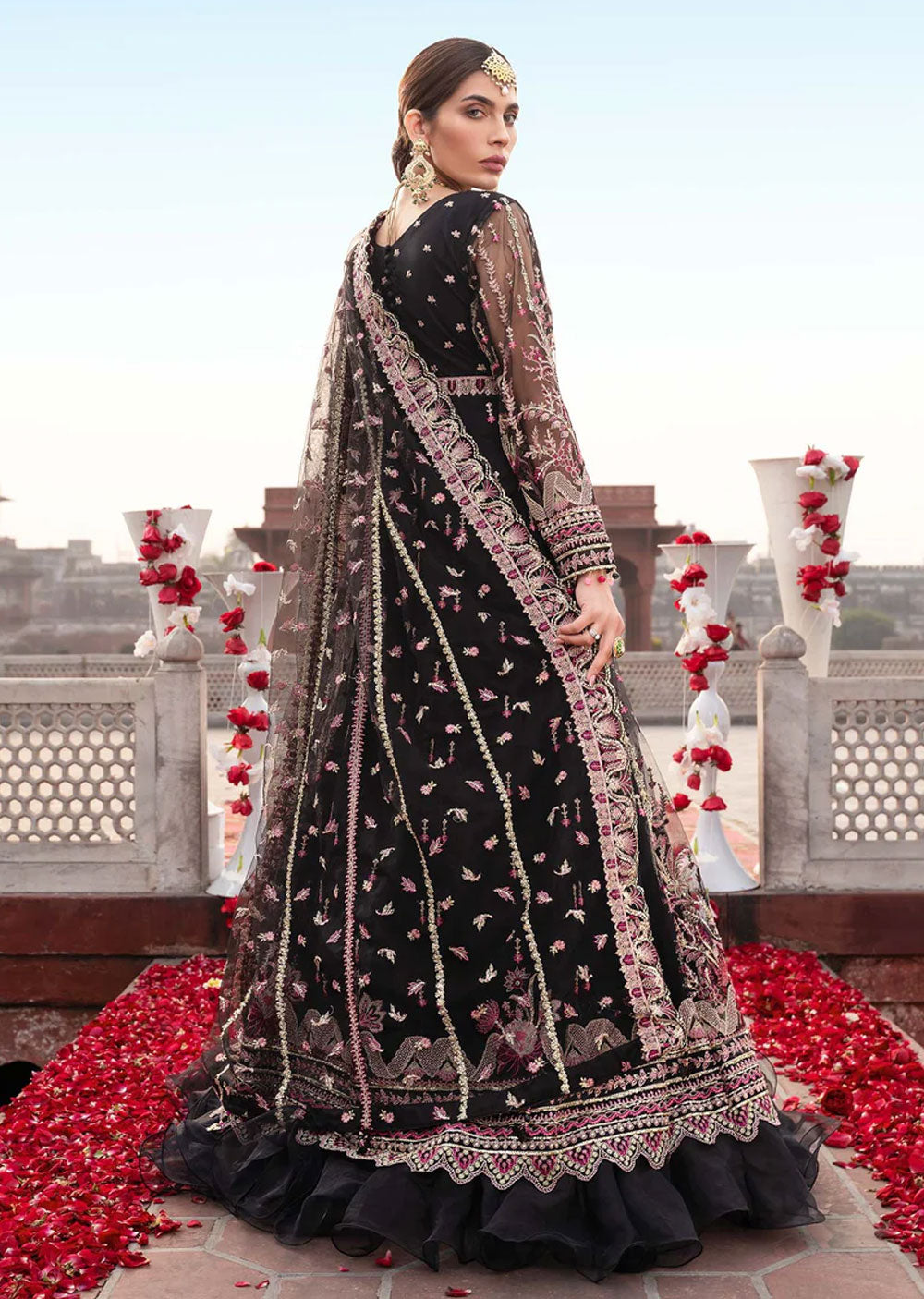 Ruhaniyaat - Meeral Readymade Organza Suit - Memsaab Online