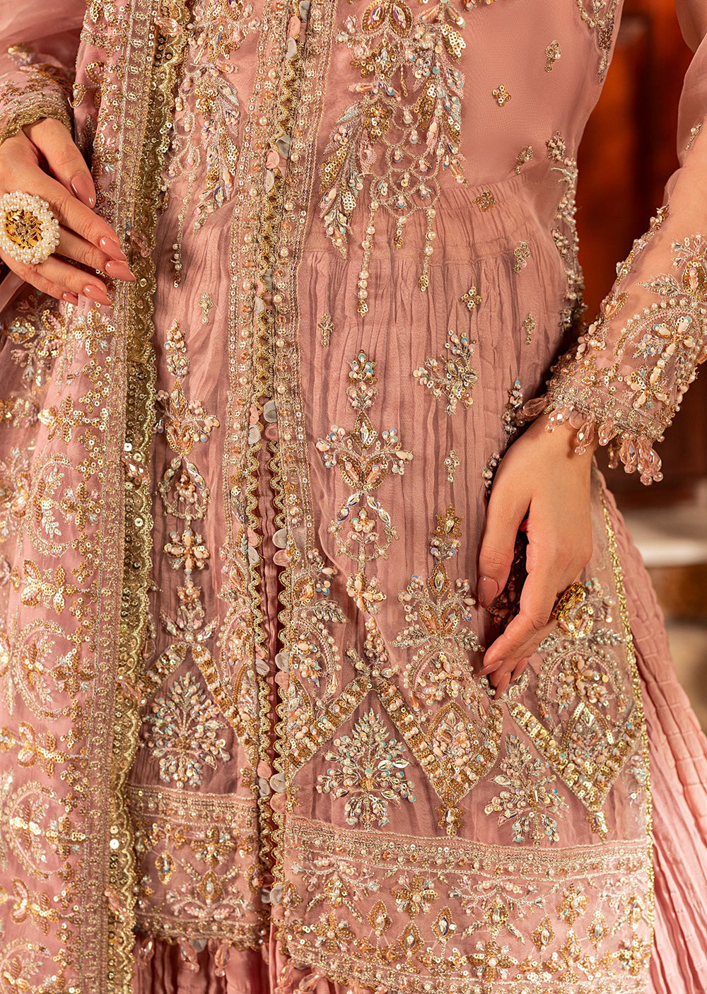 AYN-07 MAUVE MIST DRESS Readymade Collection by AYLIN 2025 - Memsaab Online