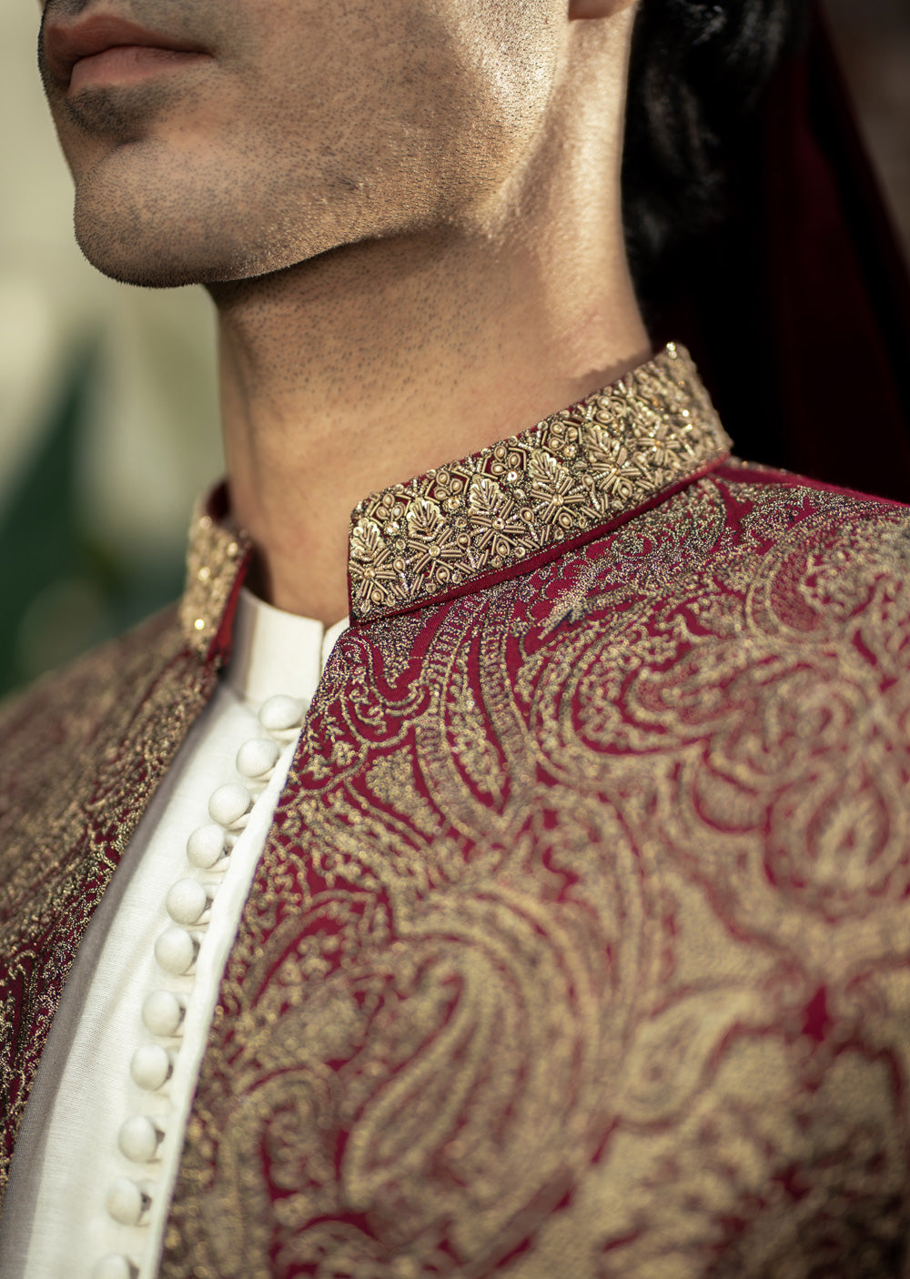 GS-5157 Readymade Front Open Sherwani with Inner Suit 2025 - Memsaab Online