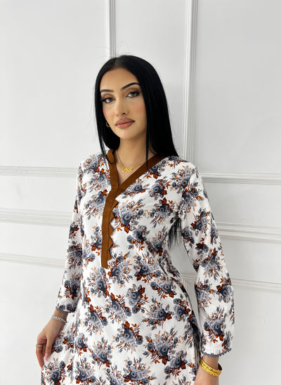 BUT-115- White- S.Prints Printed Lawn Co-ords - Memsaab Online