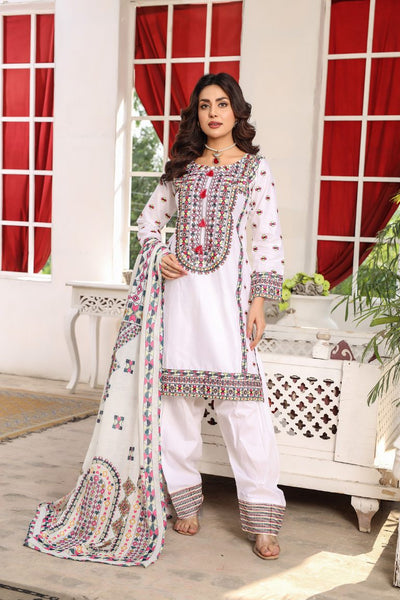 HK321 - Readymade Cotton Outfit 2025 - Memsaab Online