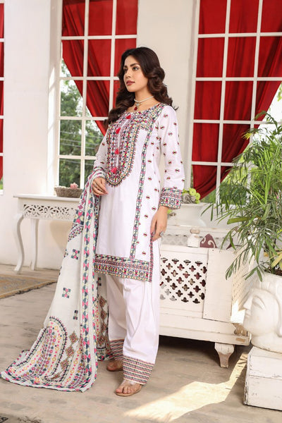 HK321 - Readymade Cotton Outfit 2025 - Memsaab Online