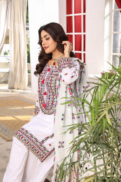 HK321 - Readymade Cotton Outfit 2025 - Memsaab Online
