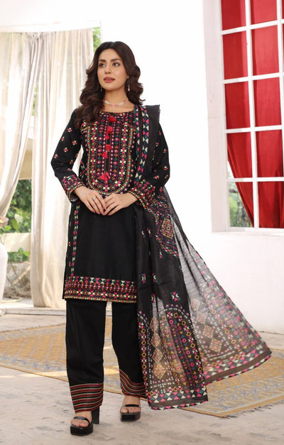 HK321 - Readymade Cotton Outfit 2025 - Memsaab Online