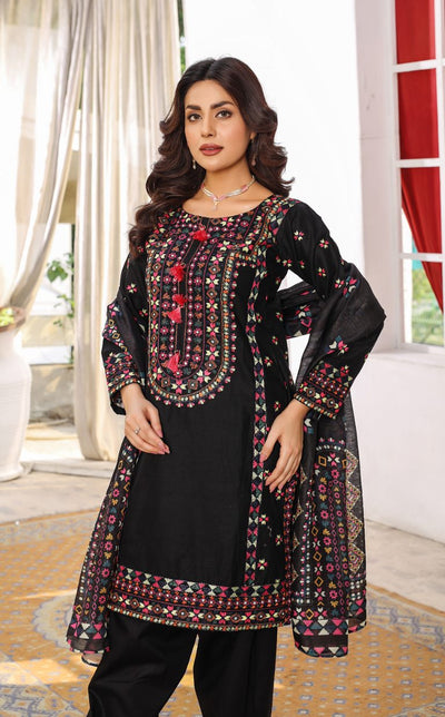 HK321 - Readymade Cotton Outfit 2025 - Memsaab Online