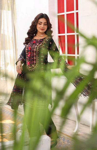 HK321 - Readymade Cotton Outfit 2025 - Memsaab Online