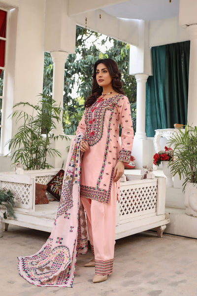 HK321 - Readymade Cotton Outfit 2025 - Memsaab Online