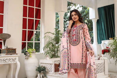HK321 - Readymade Cotton Outfit 2025 - Memsaab Online