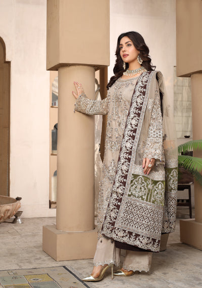 MARW-1612- Golden Party Outfit - Memsaab Online