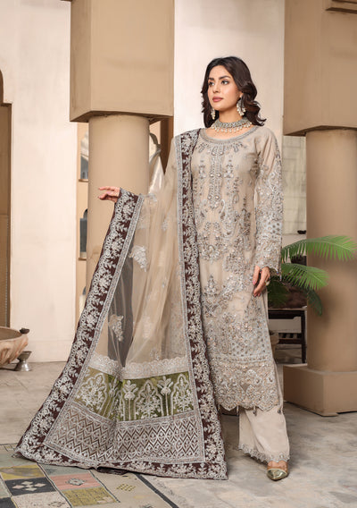 MARW-1612- Golden Party Outfit - Memsaab Online