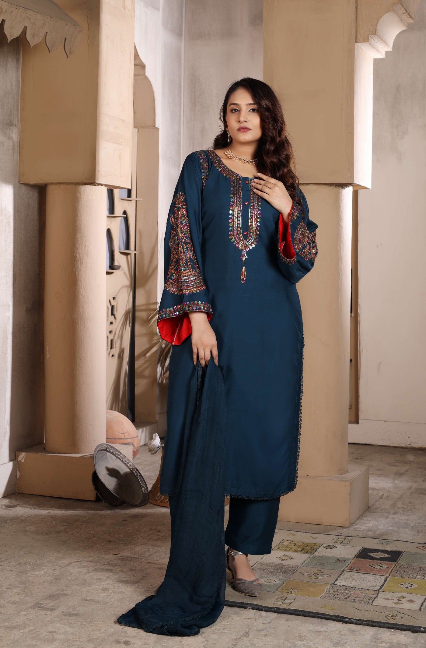 HK319 - Readymade Lilen Outfit 2025 - Memsaab Online